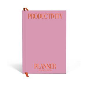 Quarterly Planner for Productivity by Apartment 128 | Magenta & Spiced Tangerine